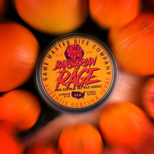 Barbarian Rage Gaming Candle