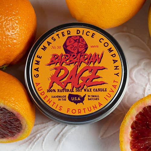 Barbarian Rage Gaming Candle