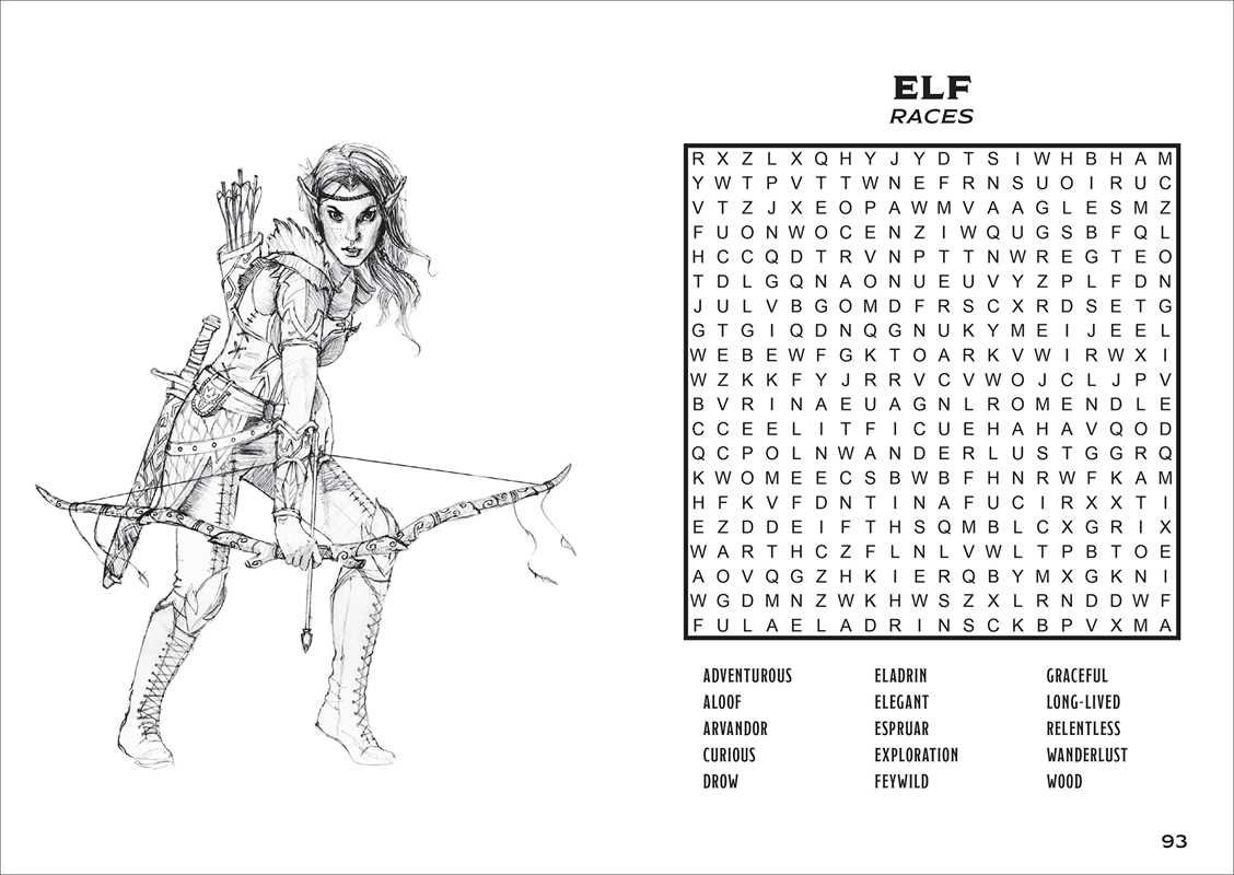 Dungeons & Dragons Word Search and Coloring by Editors of Thunder Bay Press