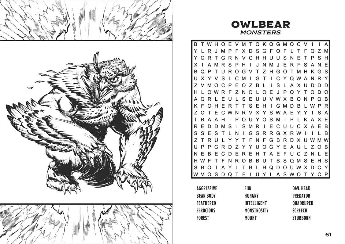 Dungeons & Dragons Word Search and Coloring by Editors of Thunder Bay Press